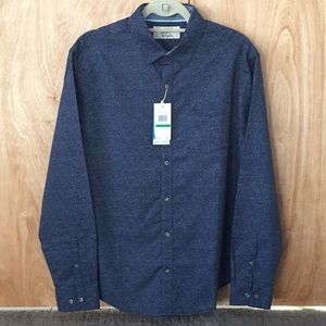 Original Penguin Blue Long Sleeve Button Shirt